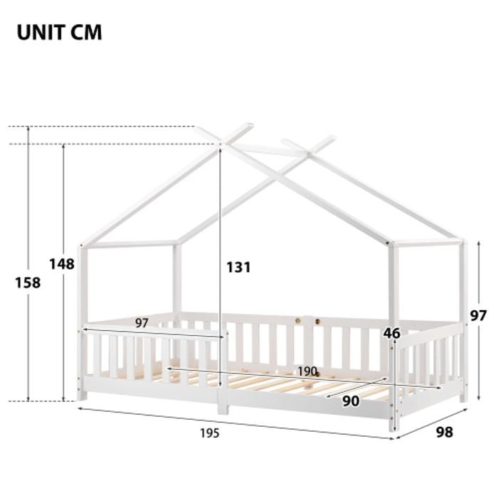 Lit cabane Cocon 90 x 200cm