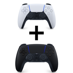 PS5-Controller 2er-Pack: Weiß + Schwarz